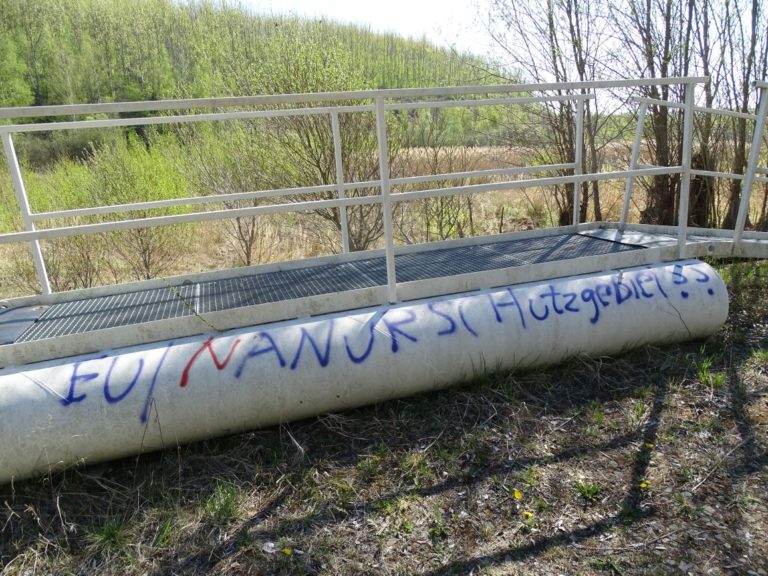 Restloch Zechau III Pumpstation Vandalismus