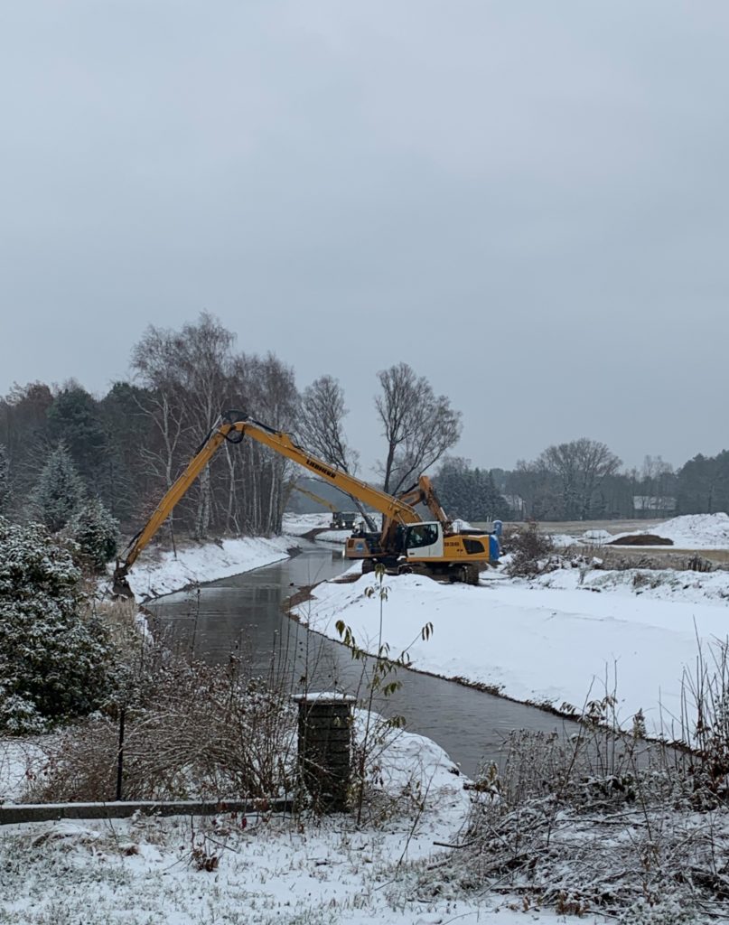 Baustelle Kleine Spree Bagger Schnee IMG 1799b