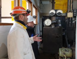 Befahrung der Kupferschiefer-Reviere im Südharz durch LMBV-Chef Sablotny