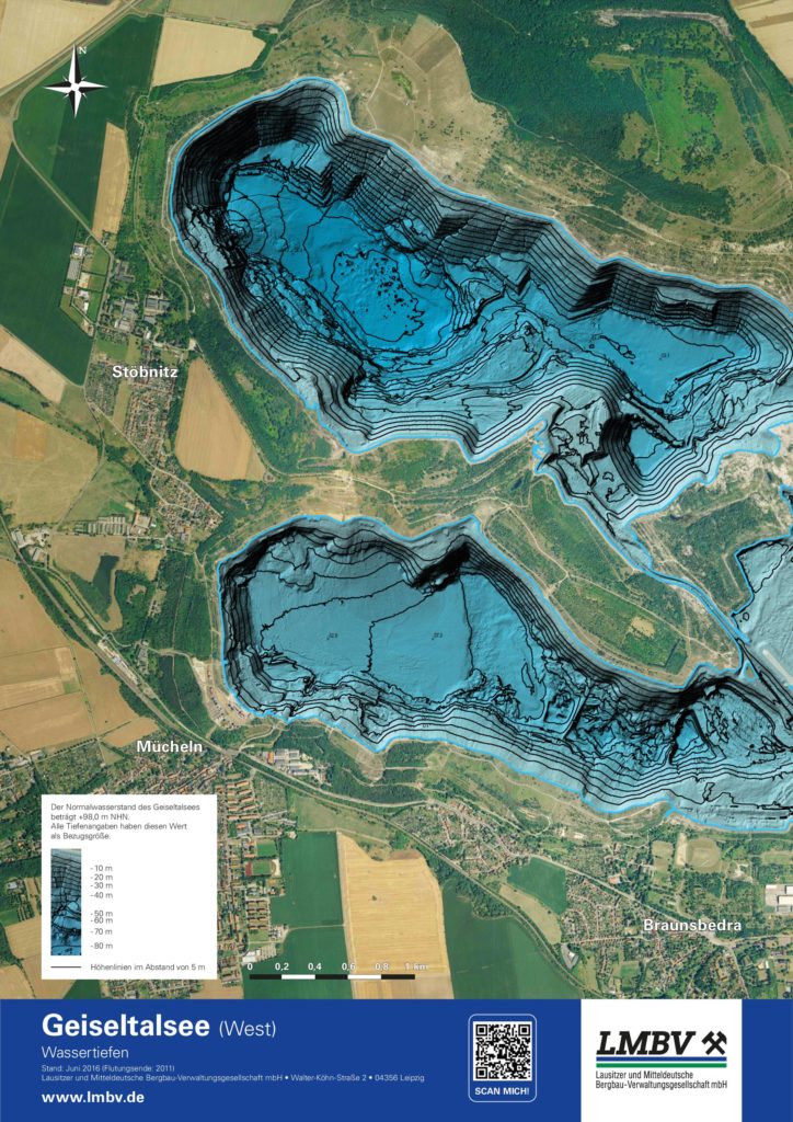 Wassertiefenkarte Geiseltalsee 2018 Details pdf