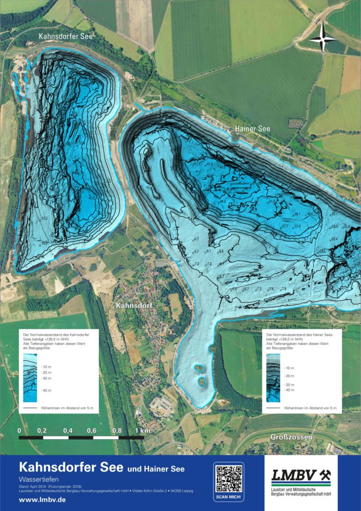 Wassertiefenkarte KahnsdorferSee HainerSee 2018 Details pdf