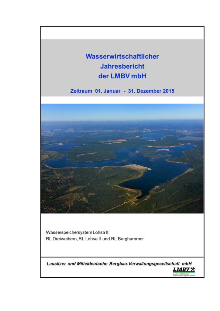 Wasserwirtschaftlicher Jahresbericht 2015 pdf