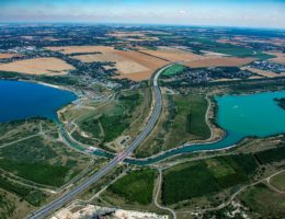 02 LMBV Stoermthaler See A38 Kanuparkschleuse Markkleeberger See 2019