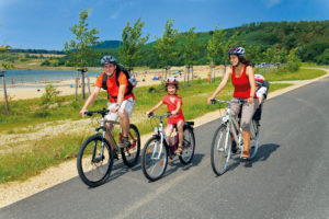 Berzdorfer See Fahrradfahrer