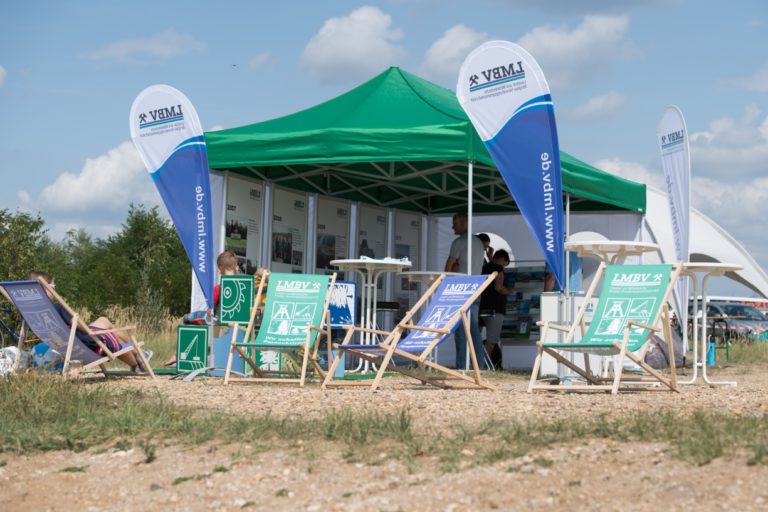 LMBV-Stand auf der Segelwoche am Zwenkauer See