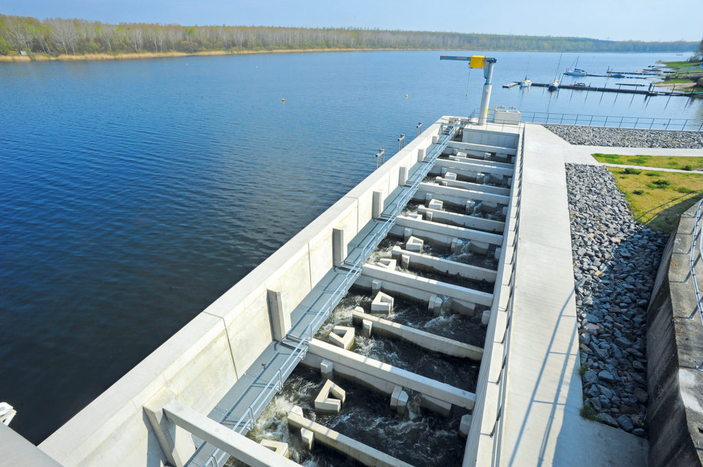 Fischtreppe am Muldestausee