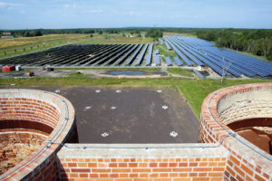 Solarpark auf dem Gelände der ehemaligen Kokerei Lauchhammer