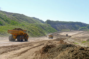 Anstützung der Südwestböschung der Kippe Wulfersdorf