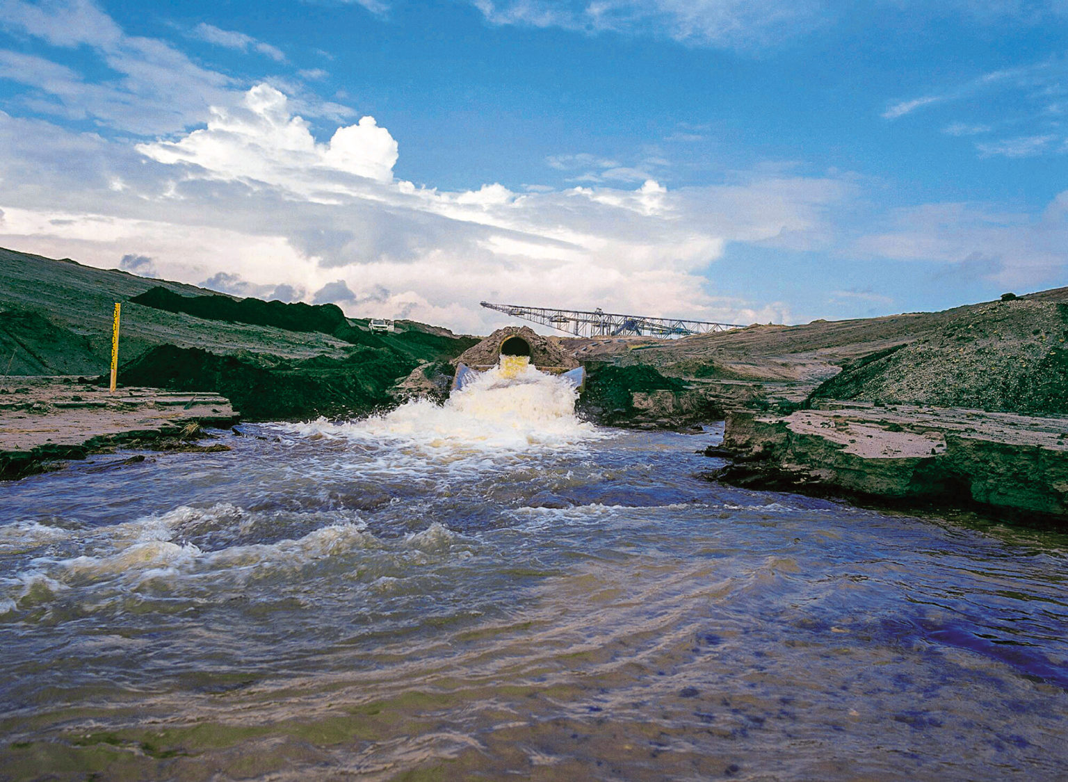 Flutung des Bergheider Sees 2001