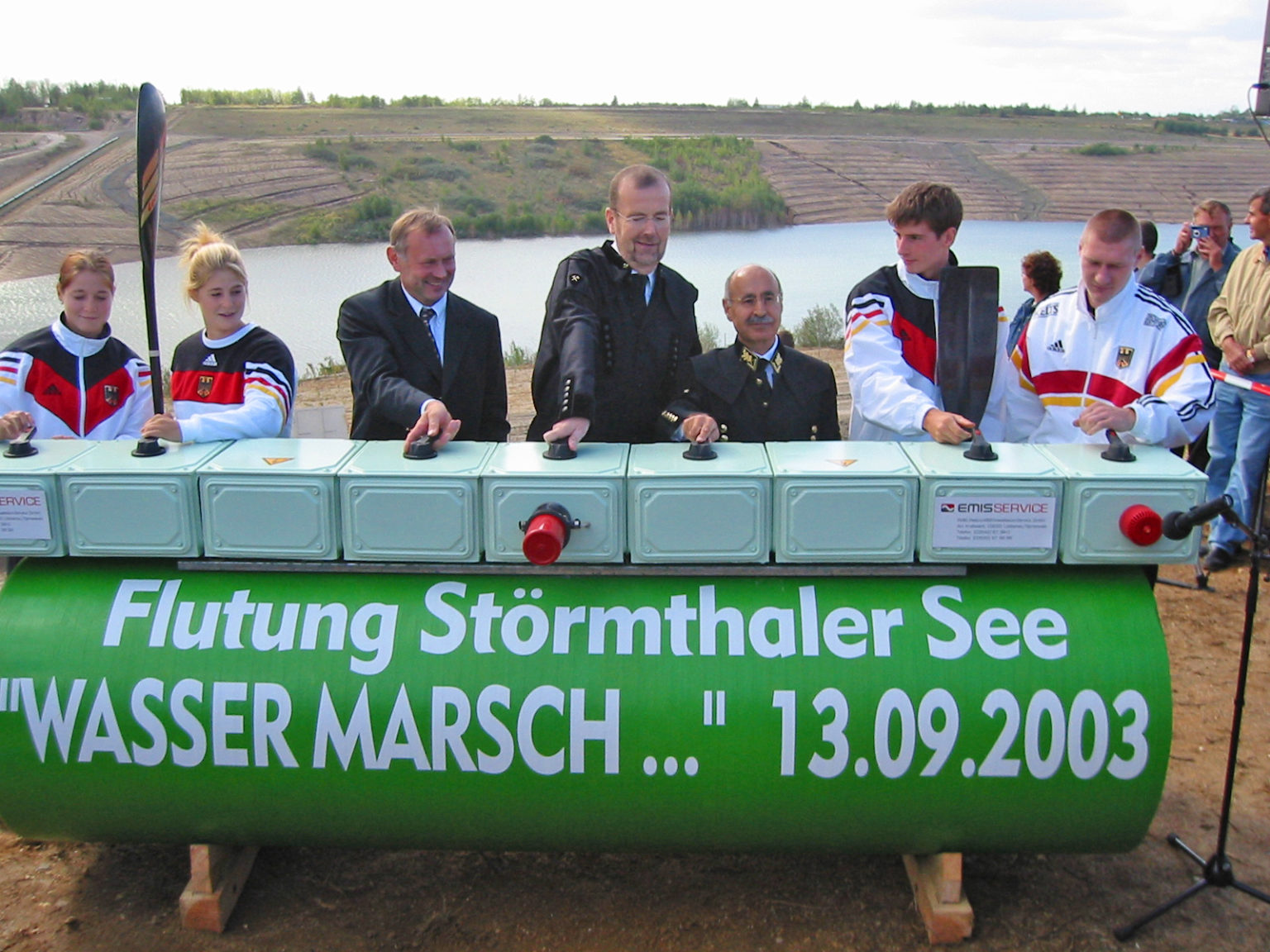 Flutung des Störmthaler Sees (2003)