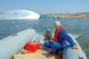 Flutung des Tagebaus Berzdorf (2005)