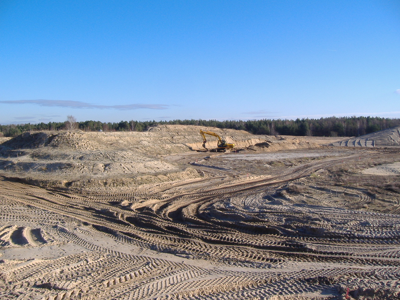 Massenbewegung für das Landschaftsprojekt "Das Ohr", Bärwalde 2006