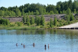 Bergheider See Strand Baden RAP 1635