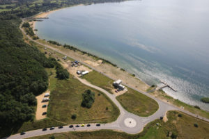 Berzdorfer See Rettungsturm Nordufer 20210309 SR 0531