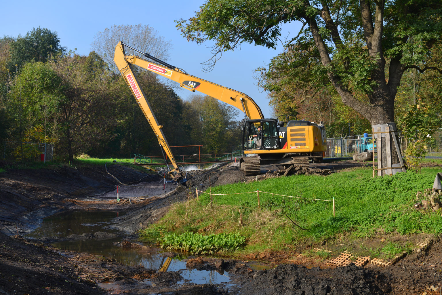 Sanierung des Lober in der Innenstadtlage von Delitzsch, 2014 (Foto: Ch. Bedeschinski)