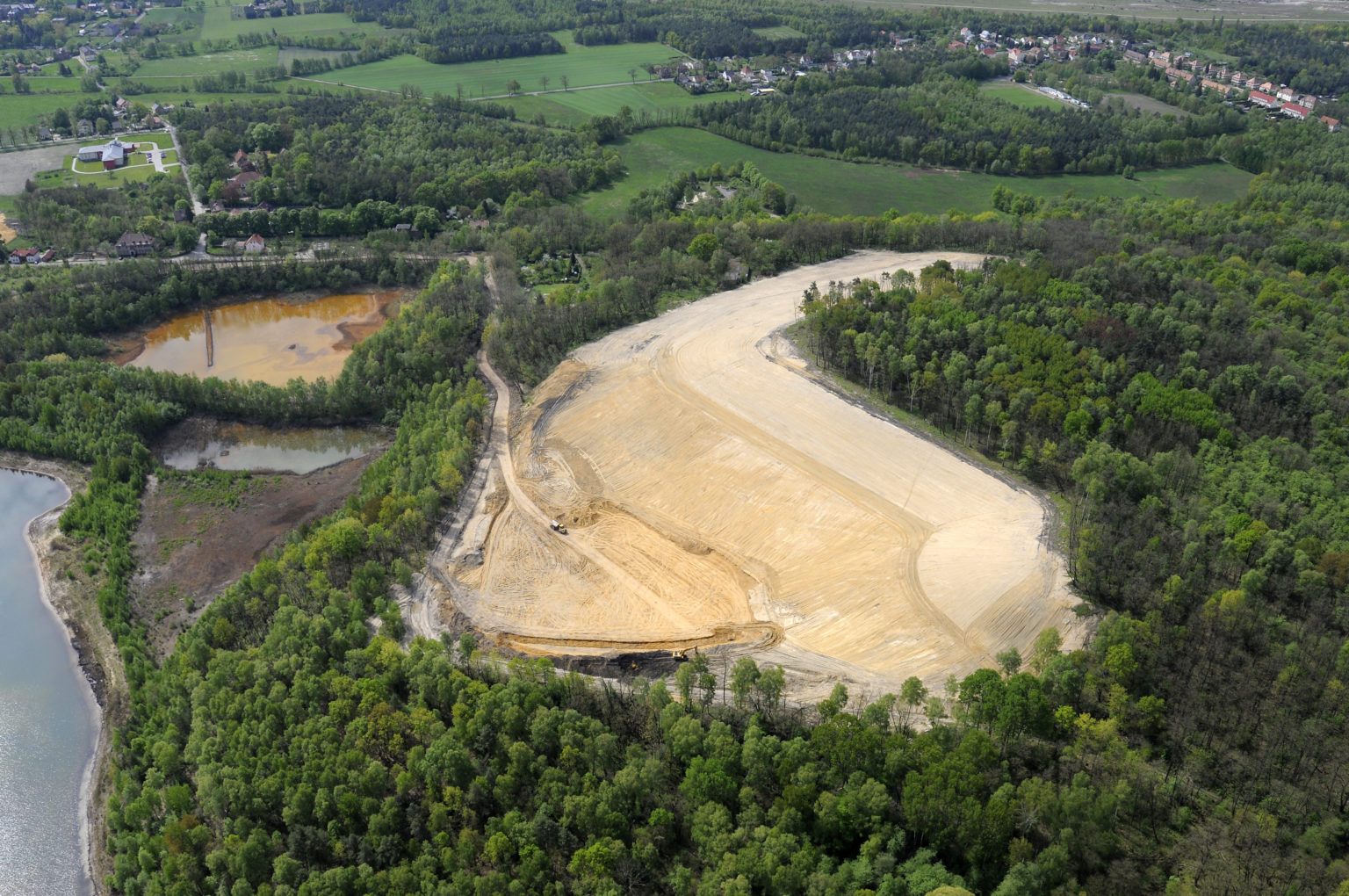 Massenentnahmestelle für die Verfüllung des Restloches 4 nach erfolgreicher Sanierung, Annahütte 2008