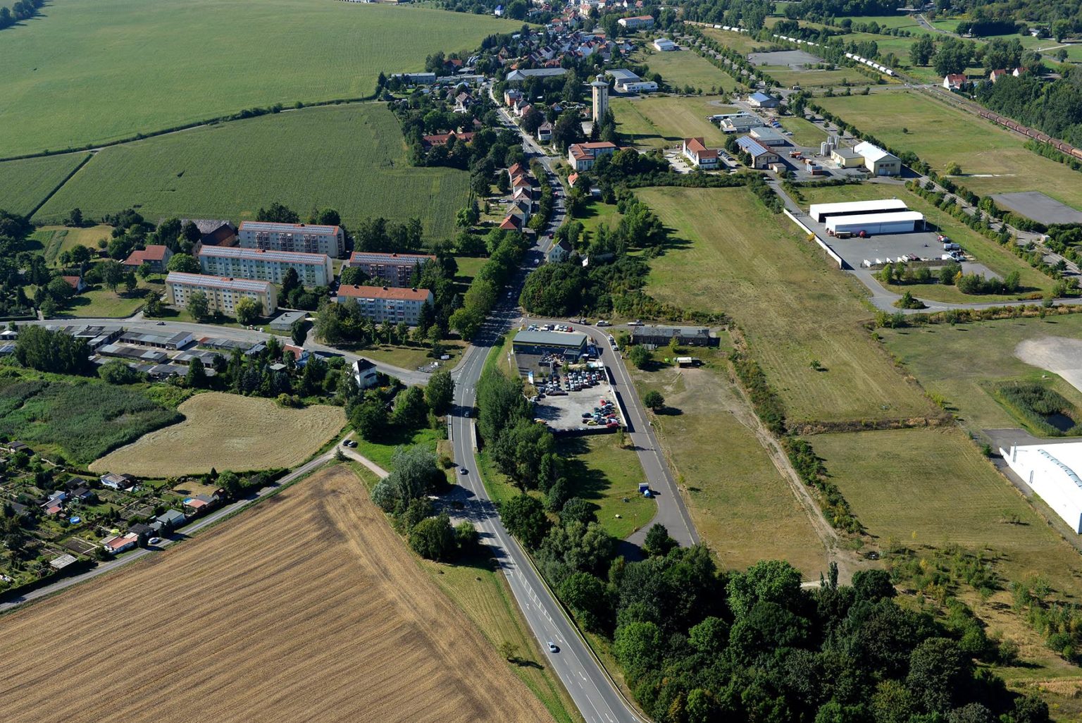 Betriebsgelaende ehemals DEA und Blick auf Talstrasse, 2016 (Foto: P. Radke)