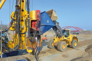 Rüttelstopfverdichtung als Vorbereitung zum Bau der schiffbaren Verbindung zwischen Zwenkauer und Cospudener See