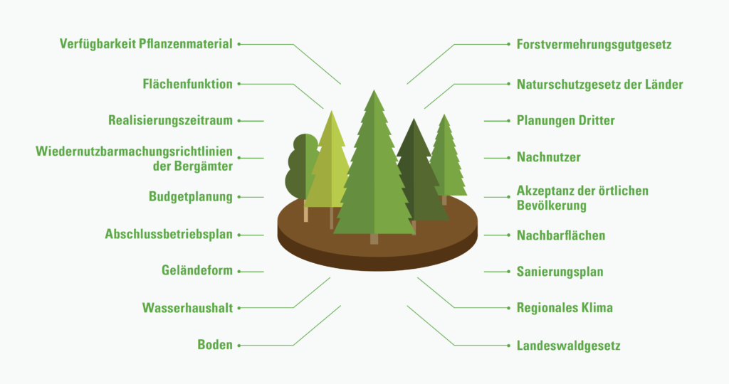 Entscheidungskriterien für die Aufforstungsplanung