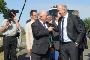 Ministerpraesident Woidke Pressereise Rasche 3050