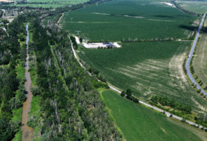 Pleisse Blick auf Neukieritzsch Bereich Wegeverbindung Kahnsdorf Neukieritzsch 2020