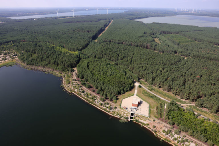 Einlaufbauwerk im SB Lohsa II