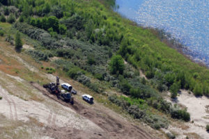 Restloch 23 Bischdorfer See Schonende Sprengverdichtung SR 6796jpg