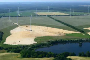 Tagebau Seese West Auffuellbereich Nord suedlich Kittlitzer See