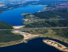 Zwenkauer See Baustelle Harthkanal Cospudener See 2019 PR0 7504