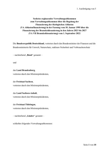 Verwaltungsabkommen VA VII Quelle BMF pdf