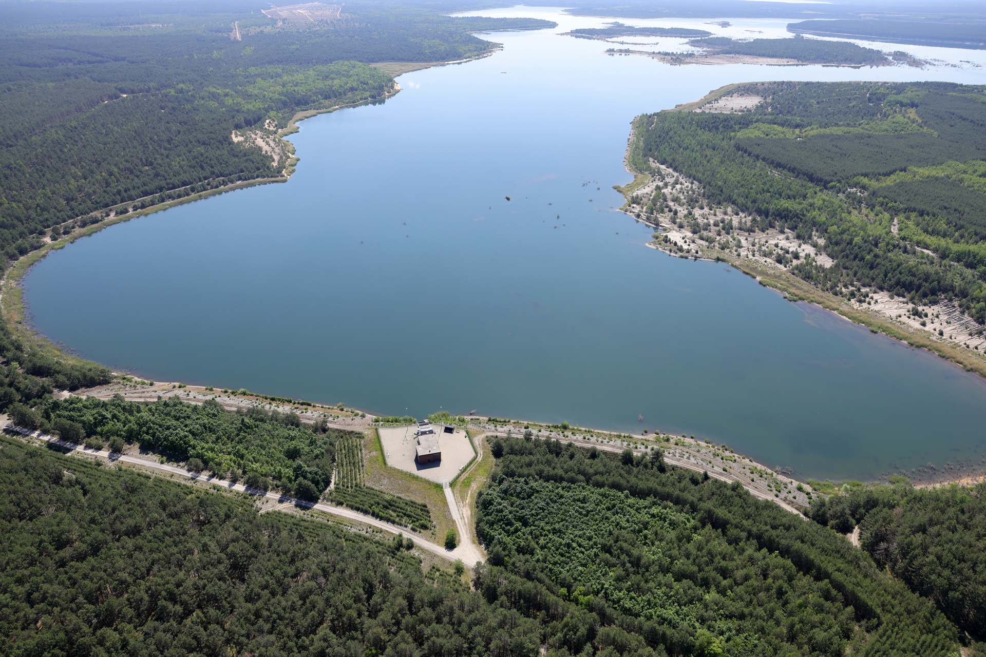 LMBV-Speicher Lohsa II 2023 Luftbilder Befliegung Bereich Ostsachsen S. Rasche