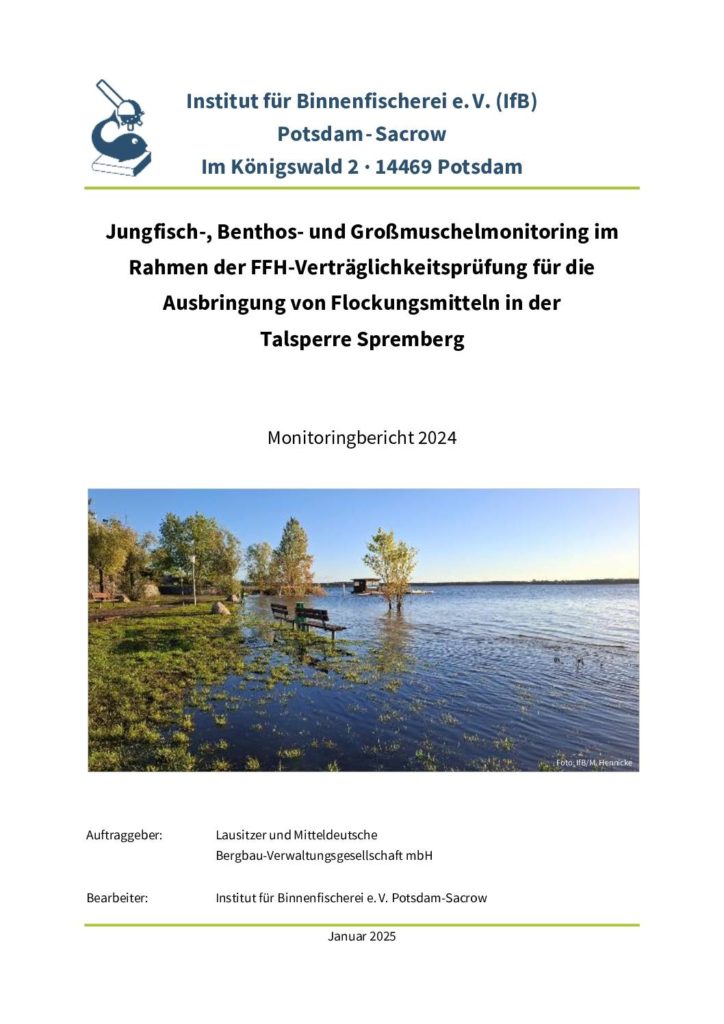 Monitoringbericht 2024 Talsperre Spremberg pdf