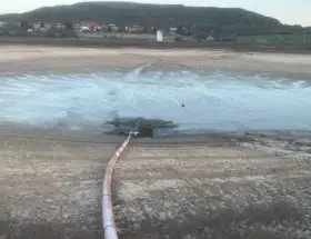 LMBV Menteroda Becken SIchtkontrolle