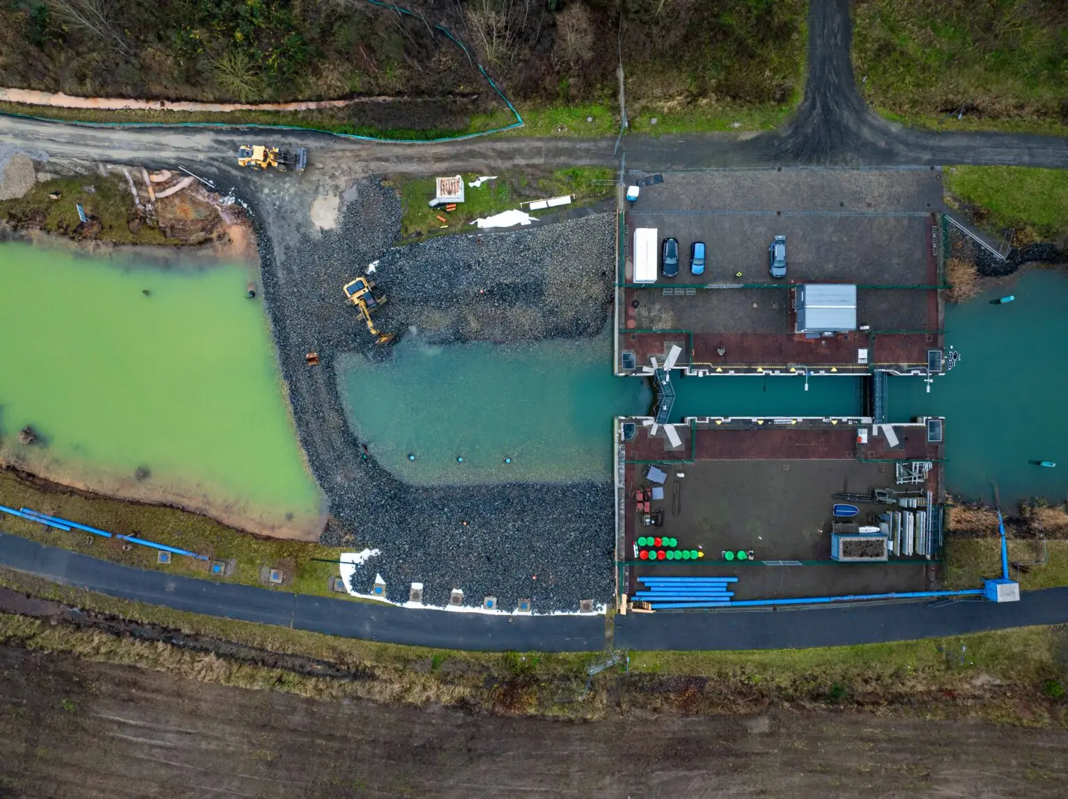 Vergrößerung des Stützkörpers am Störmthaler Kanal (05/2025)