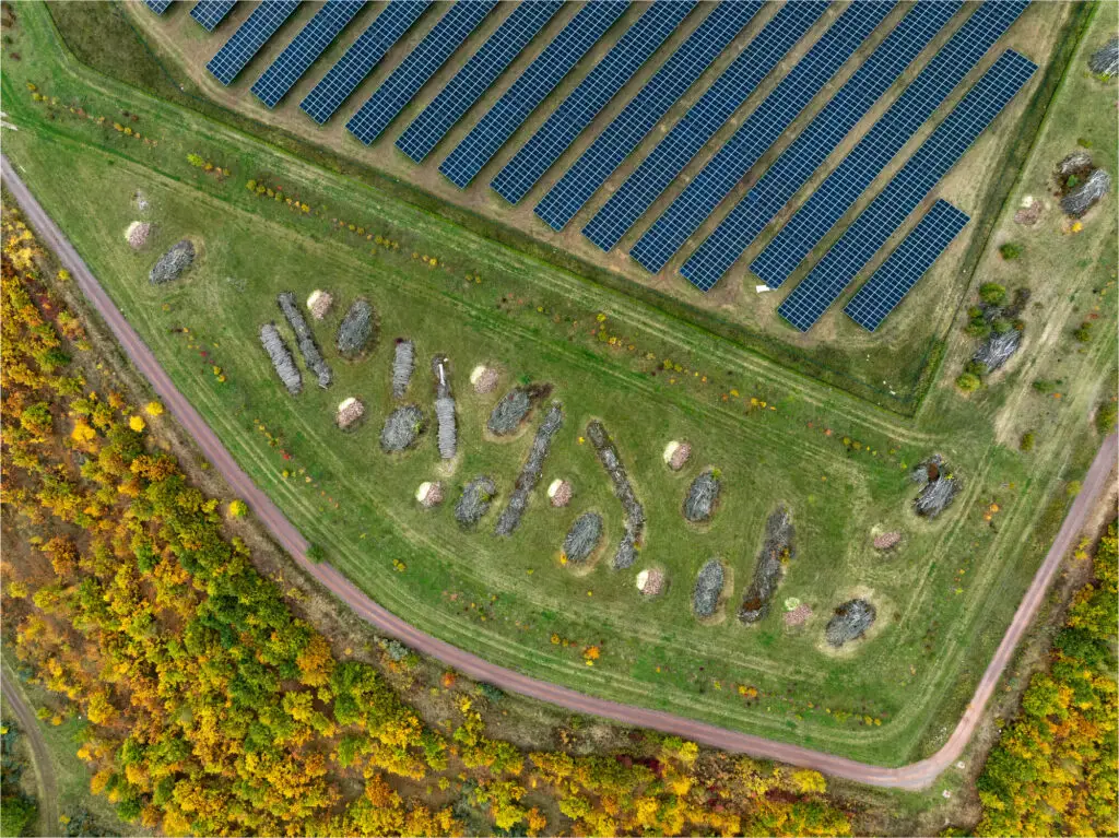 Lappwaldsee Hochkippe West Habitate Solarpark Drohne 0825 HDR