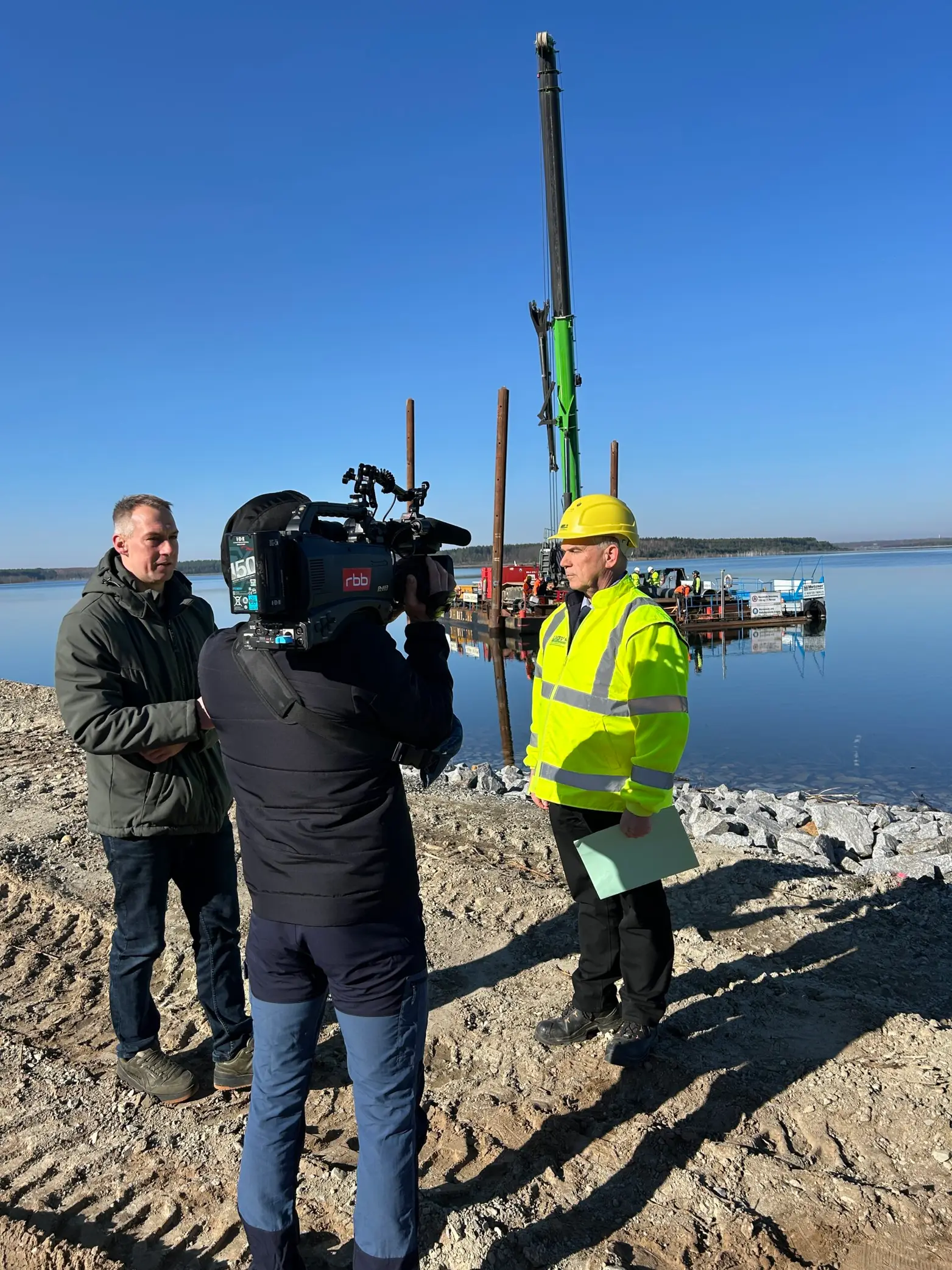 LMBV-Vertreter M. Matthes im RBB-Interview.