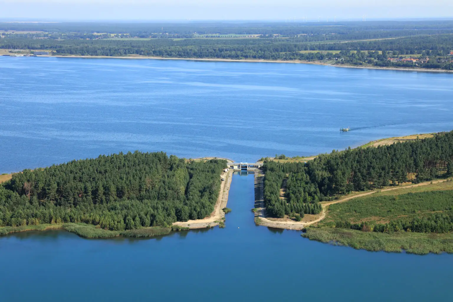 Rosendorfer Kanal (Überleiter 8) zwischen Partwitzer See und Sedlitzer See