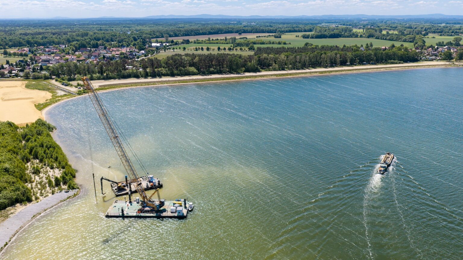 Sanierungsarbeiten am Rutschungskessel Knappensee 2026