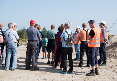 Baustellentag am Speicherbecken Borna, August